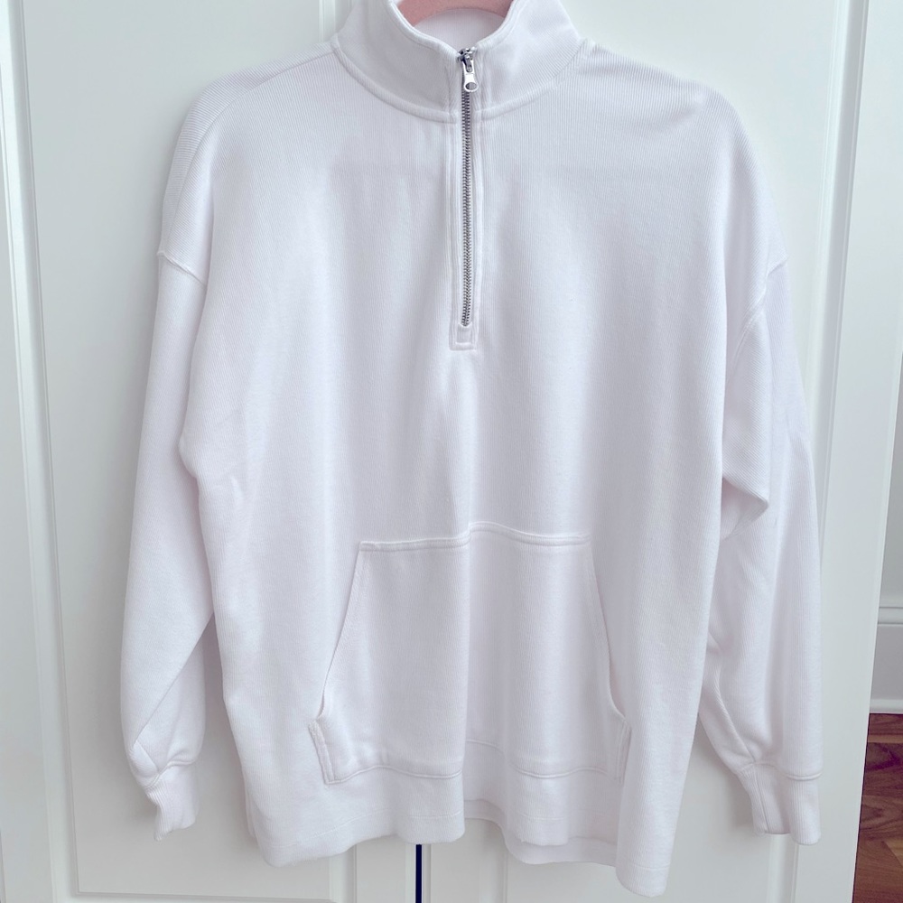 📍(SOLD) Aerie Ribbed Oversized Quarter Zip - Picture 7 of 10